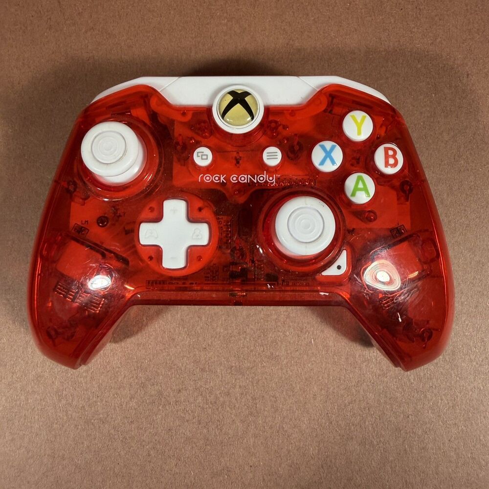 PDP Rock Candy Wired Controller Red White Plastic for Xbox One Console